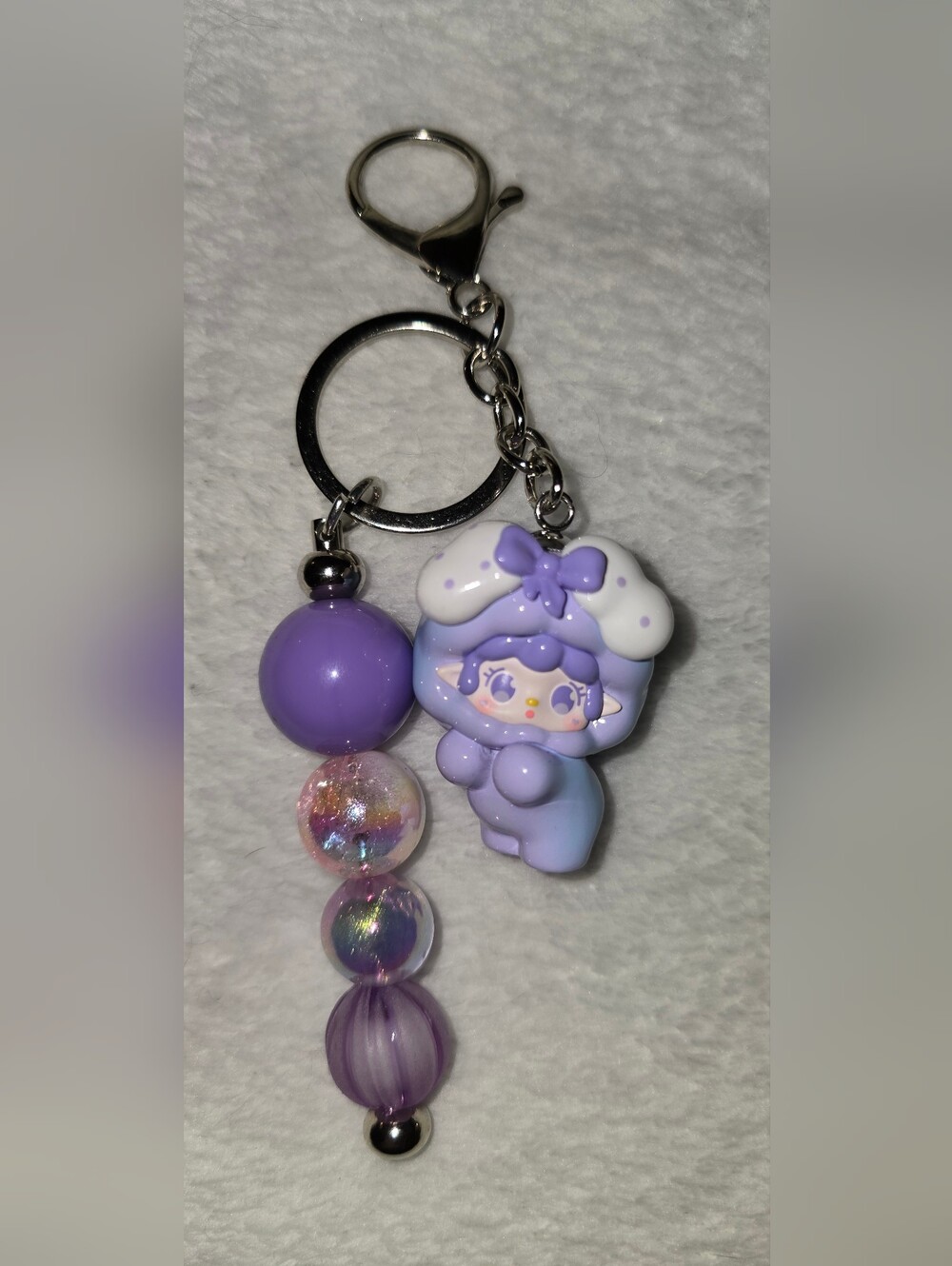 Purple & Lavender Keychain/Bag Charm - BB3
